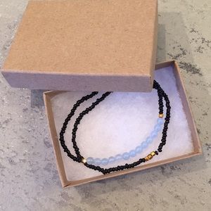 ☮️march birthstone☮️ aquamarine bracelet